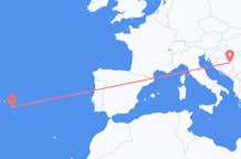Loty z Ponta Delgada, Portugalia do Tuzli, Bośnia i Hercegowina