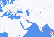 Flights from Medan, Indonesia to London, England
