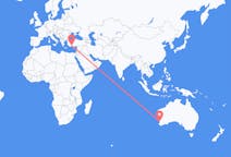 Flyreiser fra Perth, Australia til Antalya, Tyrkia