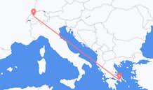 Voli da Berna, Svizzera ad Atene, Grecia
