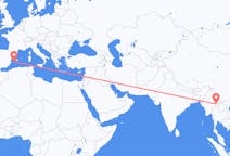 Flights from Kengtung, Myanmar (Burma) to Ibiza, Spain