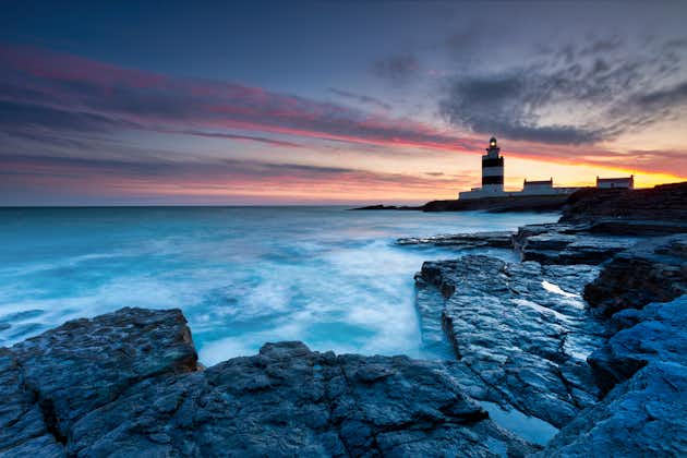 Photo of Lighthouse at Hook Head at sunset, County Wexford, Ireland.