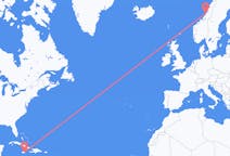 Flights from Kingston, Jamaica to Rørvik, Norway