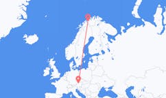 Flyrejser fra Sørkjosen, Norge til Linz, Østrig