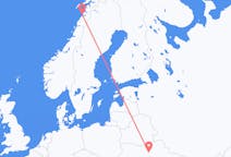 Vluchten van Kiev, Oekraïne naar Bodø, Noorwegen