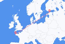 Loty z Tallinn, Estonia z Brest, Francja