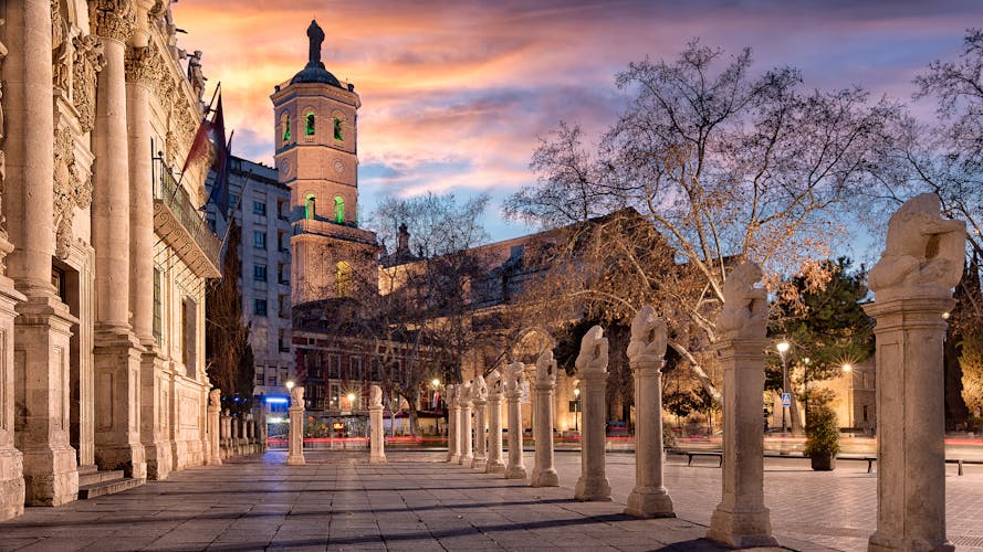 Photo of university and Cathedral in Valladolid.