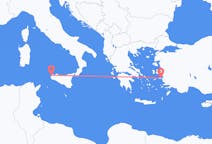 Vluchten van Samos naar Trapani