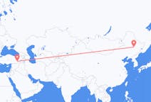Flyrejser fra Harbin, Kina til Diyarbakir, Tyrkiet