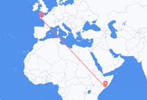 Flights from Mogadishu, Somalia to Lorient, France