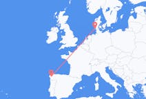 Flights from Santiago de Compostela, Spain to Westerland, Germany