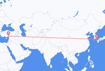 Flyrejser fra Tsushima, Japan til Adana, Tyrkiet