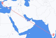 인도발 마두라이, 터키행 이즈미르 항공편