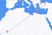 Flyrejser fra Bamako, Mali til Ankara, Tyrkiet