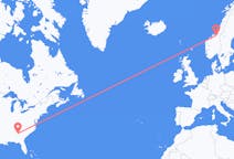Рейсы из Атланта, Соединенные Штаты в Тронхейм, Норвегия