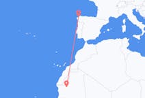 Vluchten van Atar, Mauritanië naar La Coruna, Spanje