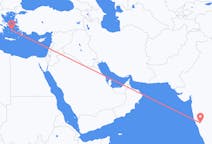 Flights from Hubli, India to Naxos, Greece