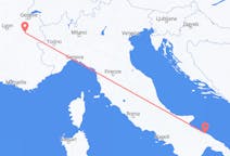 Flyreiser fra Chambéry, Frankrike til Bari, Italia