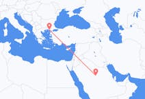 Voli from Al-Qasim, Arabia Saudita to Alessandropoli, Grecia