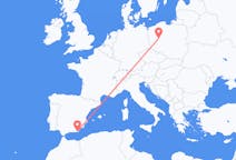 Flights from Almería in Spain to Poznań in Poland