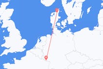 Flights from Saarbrücken to Aalborg