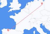 Fly fra León til Berlin