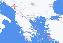 Flyg från Podgorica, Montenegro till Leros, Grekland