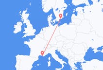 Flights from Marseille, France to Ronneby, Sweden