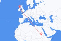 Flyrejser fra Khartoum, Sudan til Derry, Nordirland