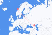 Flights from Nazran, Russia to Ørland, Norway