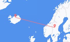 Flüge von Sveg, Schweden nach Akureyri, Island