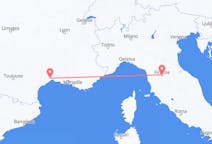 Flights from Montpellier, France to Florence, Italy
