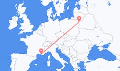 Flights from Marseille, France to Grodno, Belarus