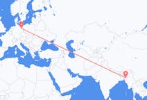 Flyreiser fra Aizawl, India til Berlin, Tyskland