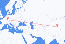 Flyrejser fra Dunhuang, Kina til Stuttgart, Tyskland