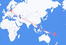Flyreiser fra Valesdir, Vanuatu til Warszawa, Polen