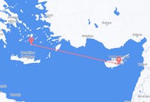 Flights from Larnaca, Cyprus to Santorini, Greece
