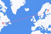 Flyg från Québec till Kuopio