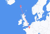 Flyg från Paris, Frankrike till Sørvágur, Färöarna
