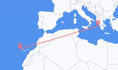 Vluchten van Kefallinia, Griekenland naar La Palma (ort i Mexiko, Guanajuato, Salamanca), Spanje