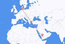 Flyrejser fra Najran, Saudi-Arabien til Hamborg, Tyskland