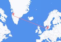 Flights from Kangerlussuaq, Greenland to Copenhagen, Denmark