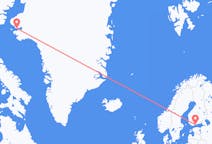 Vols depuis la ville de Helsinki vers la ville de Qaanaaq