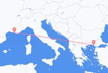 Flyreiser fra Marseille, Frankrike til Alexandroupolis, Hellas
