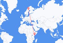 Flights from Lamu, Kenya to Arvidsjaur, Sweden