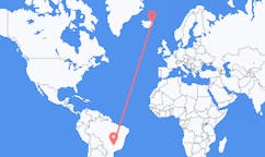 Flyrejser fra Uberaba, Brasilien til Egilssta?ir, Island