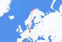 Voli da Bardufoss, Norvegia to Praga, Cechia