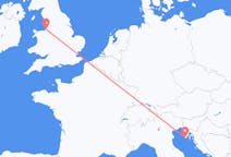 Flights from Pula, Croatia to Liverpool, the United Kingdom