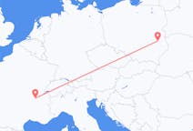 Flights from Lublin in Poland to Lyon in France