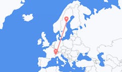 Flights from Kramfors Municipality, Sweden to Turin, Italy